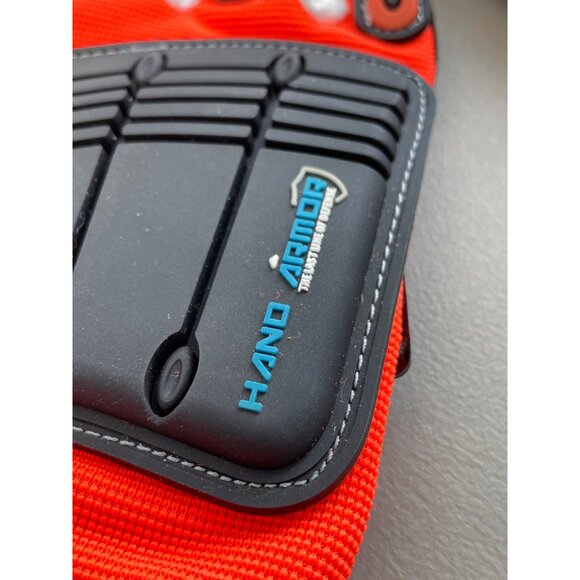 Hand Armour Premium Mechanics Gloves Unlined White Orange Black Large Work NEW - Picture 6 of 6